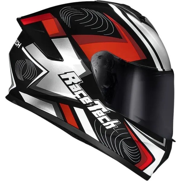 Motofama | Capacete Race TechHIT Draw Preto e Cinza