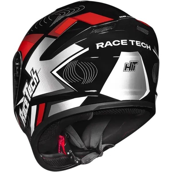 Motofama | Capacete Race TechHIT Draw Preto e Cinza