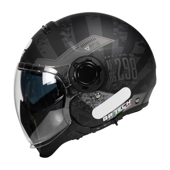 Motofama | Capacete Aberto GP Tech Zoom Camuflado Gold Preto