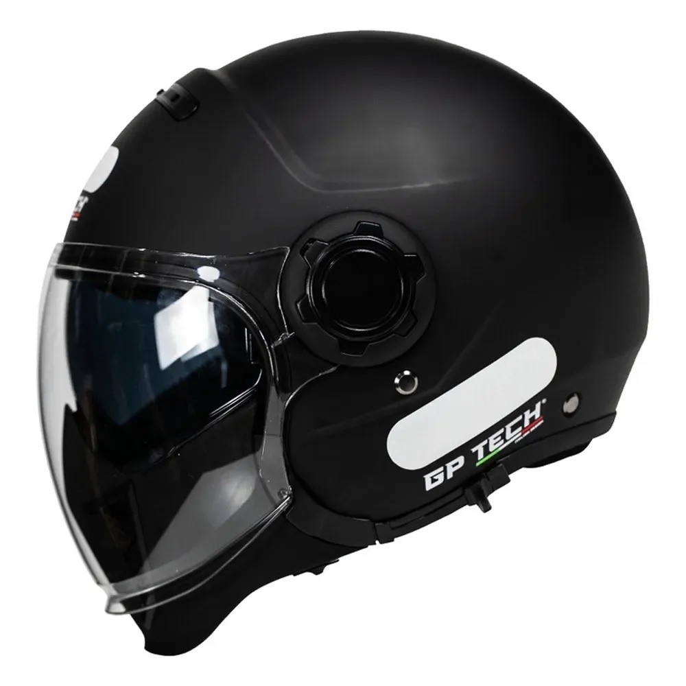 Motofama | Capacete Aberto GP Tech Zoom Mono Preto Fosco
