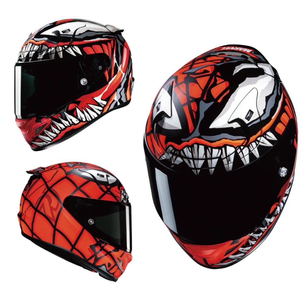 Motofama | Capacete Hjc Rpha 12 Maximized Venom Marvel Vermelho