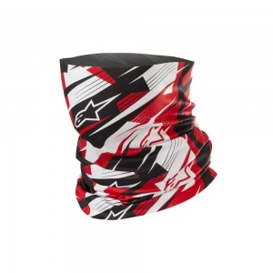 BANDANA ALPINESTARS BLURRED PRETO BRANCO VERMELHO