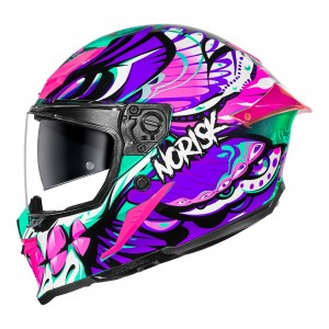 CAPACETE NORISK ROCK BUTTERFLY ROSA