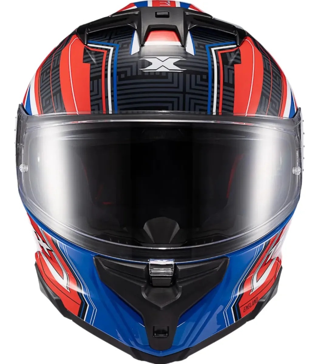 kyanpman Motofama | Capacete Texx Kaiman Inglaterra Vermelho Com Óculos