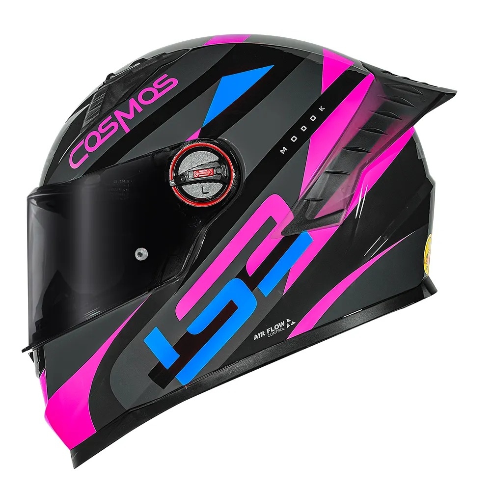 Motofama | Capacete LS2 FF358 PRO Modok Preto e Rosa